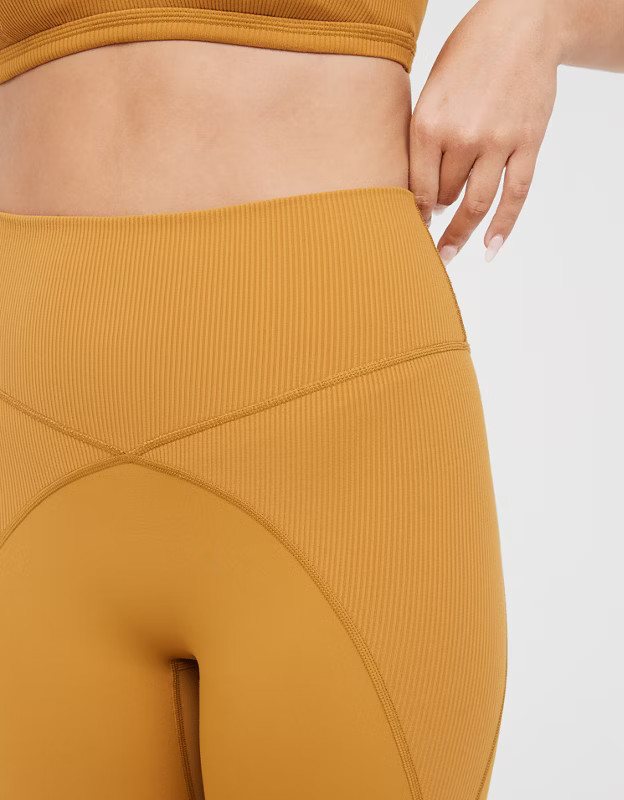 OFFLINE Goals High Waisted Ribbed Legging | Aerie