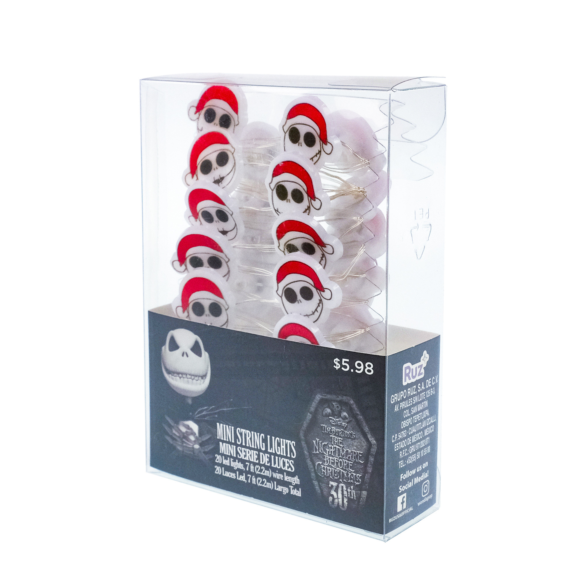 Disney, The Nightmare Before Christmas, Holiday, 20 Count Mini LED Light String, 7 feet long | Walmart (US)