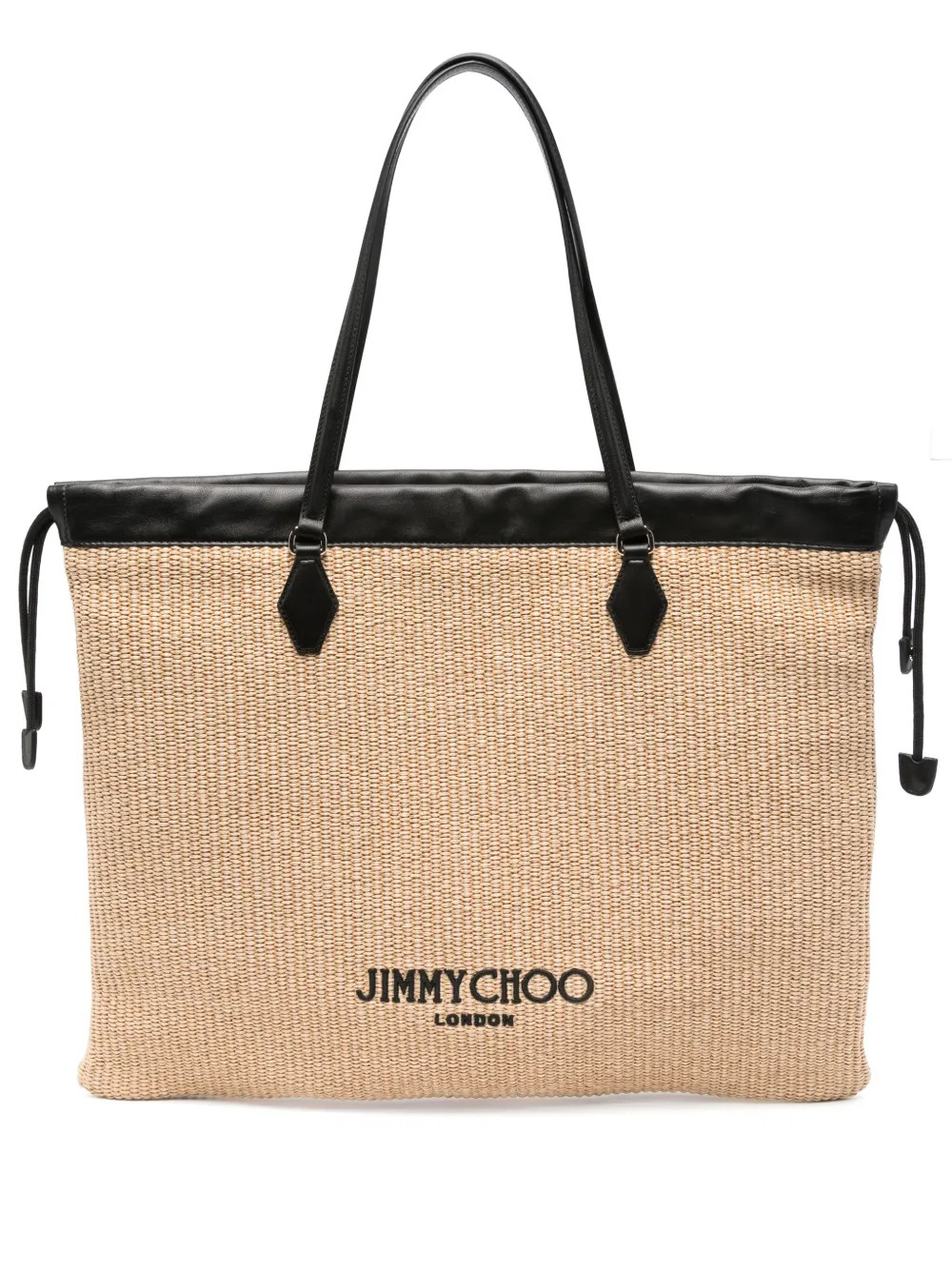 Jimmy Choo Large Drawstring Tote Bag | Neutrals | FARFETCH | Farfetch Global