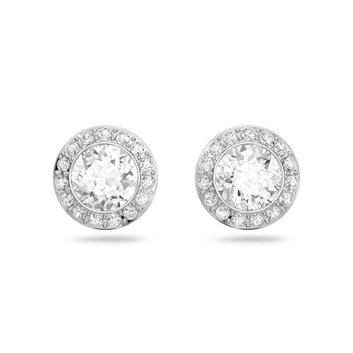 SWAROVSKI Una Angelic Stud Pierced Earrings, Rhodium Finish, Clear Crystal | Amazon (US)