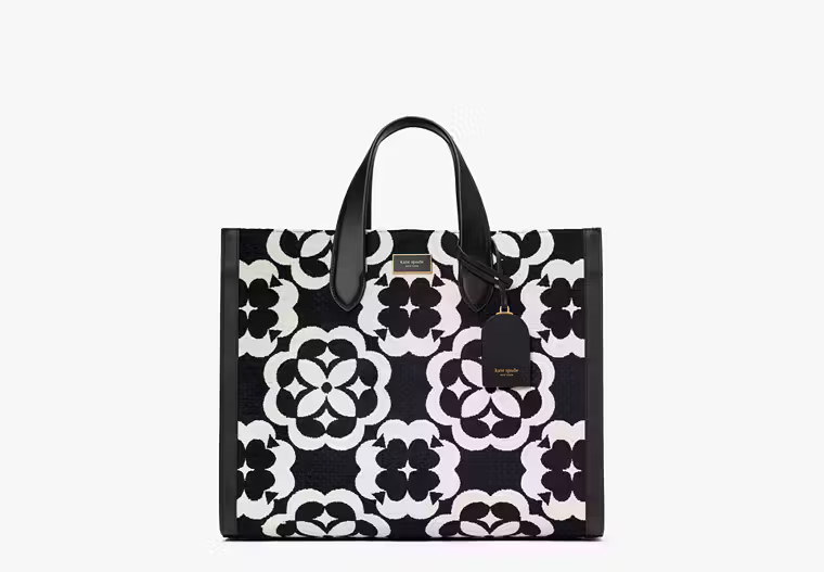 Spade Flower Monogram Manhattan Chenille Large Tote | Kate Spade (US)
