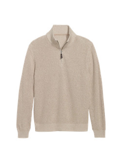 Quarter-Zip Mock-Neck Sweater for Men | Old Navy (US)