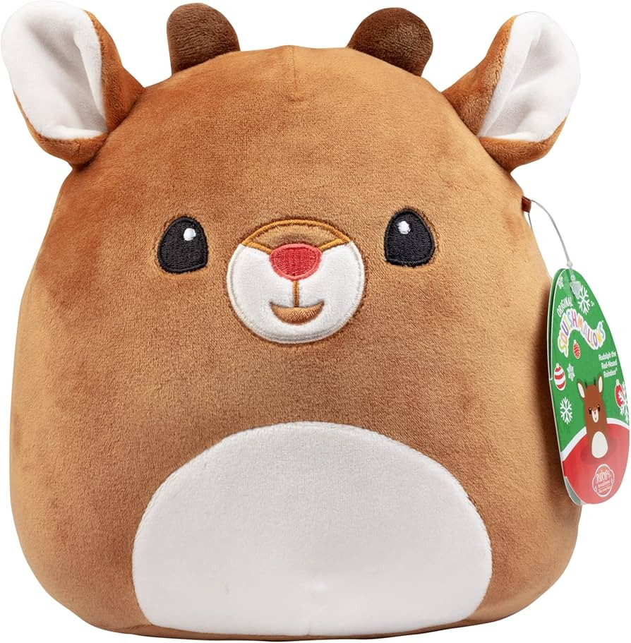 Squishmallows 8" Rudolph - Officially Licensed Kellytoy Christmas Plush - Rudolph The Red Nosed R... | Amazon (US)