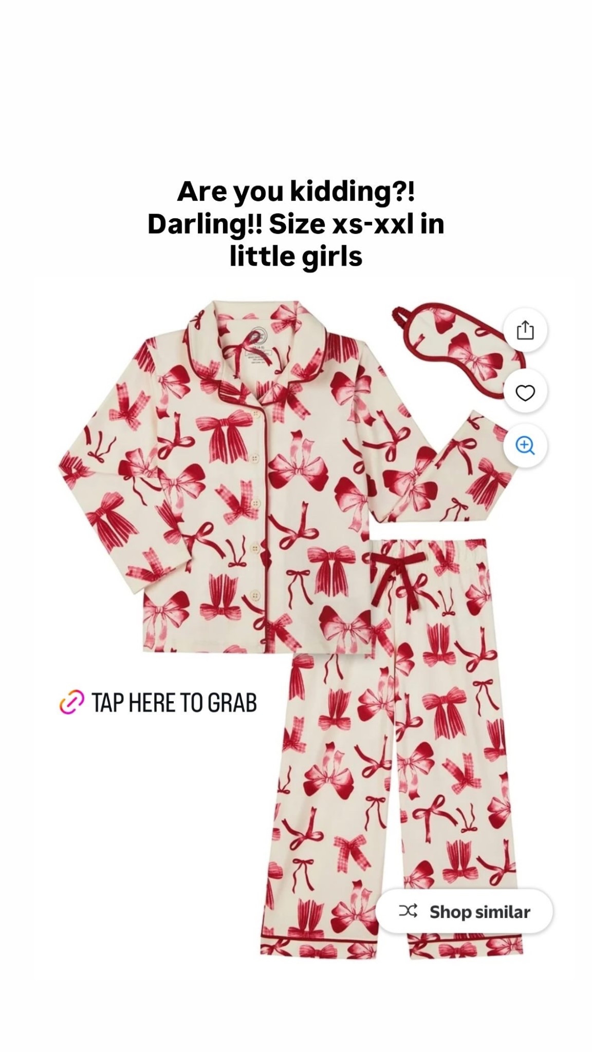 Walmart has the cutest Christmas pajamas in the little girl section! $16 

#LTKGiftGuide #LTKHoliday