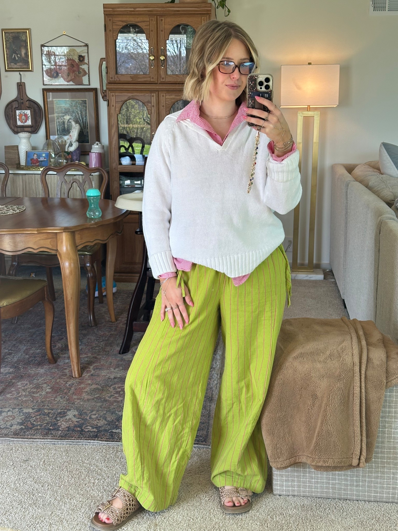 My favorite new spring pants! I went down one size and they fit great. Adjustable waistband! 

#LTKootd #LTKgrwm #LTKmomlife