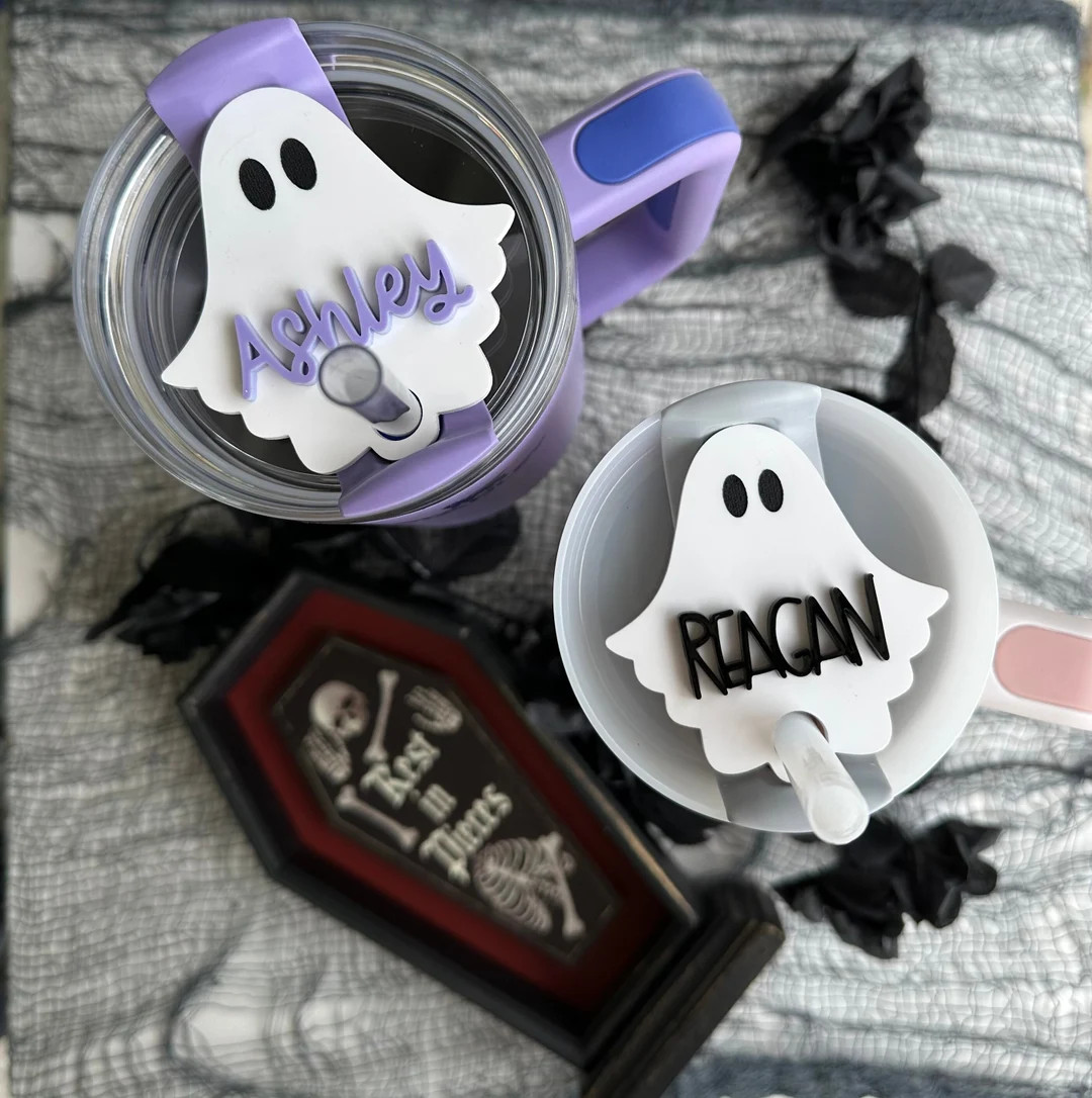 40oz 30oz Tumbler Name Tag/Stanley Ghost Name Plate/Halloween Tumbler Name Plate/Personalized Nam... | Etsy (US)