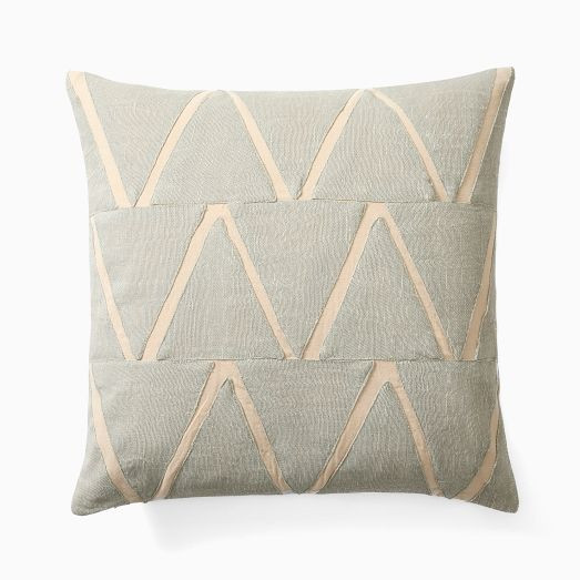 Pieced Triangle Pillow Cover | West Elm (US)