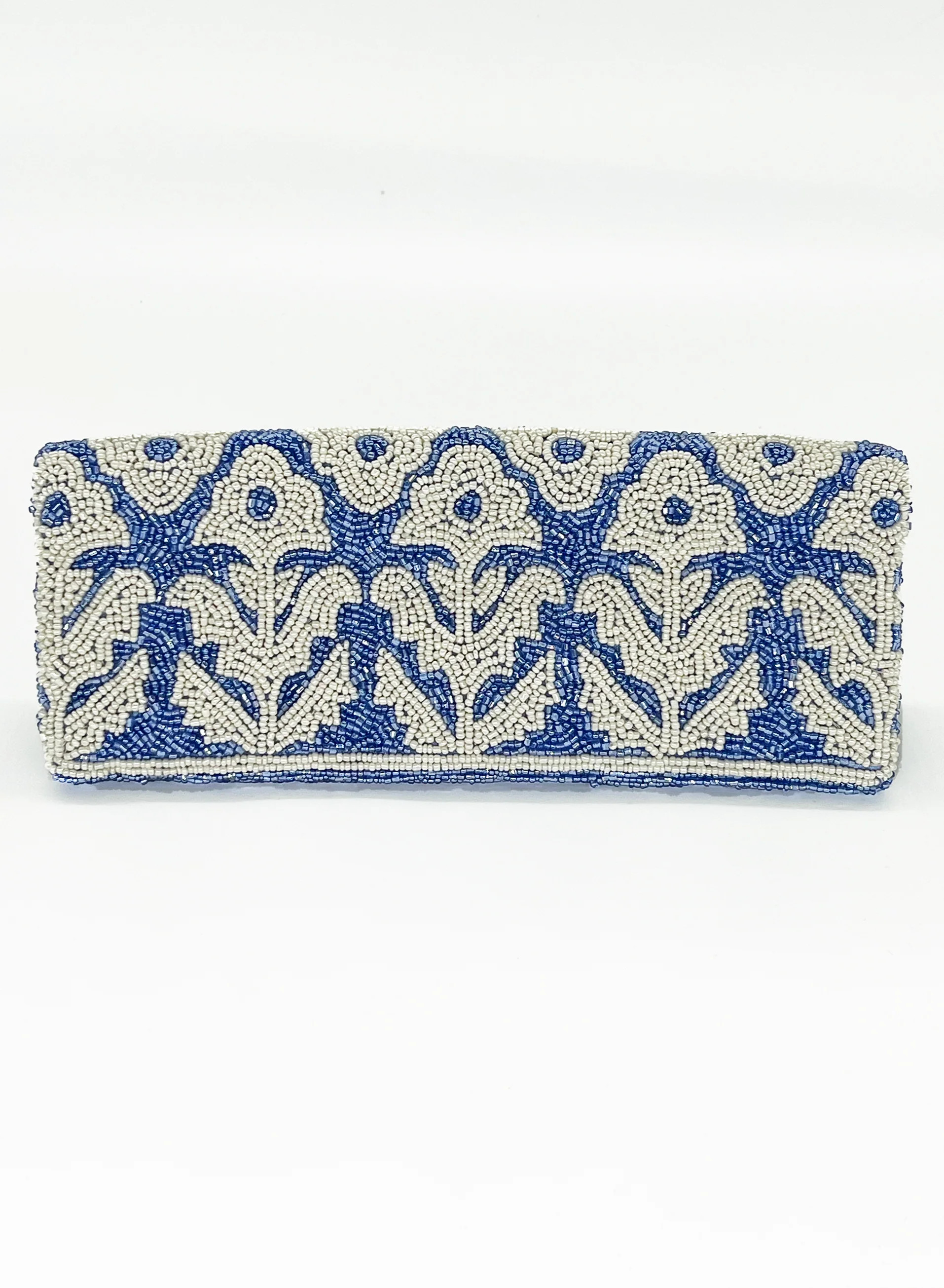 Beaded Clutch- Marigold Periwinkle | Oliphant Design
