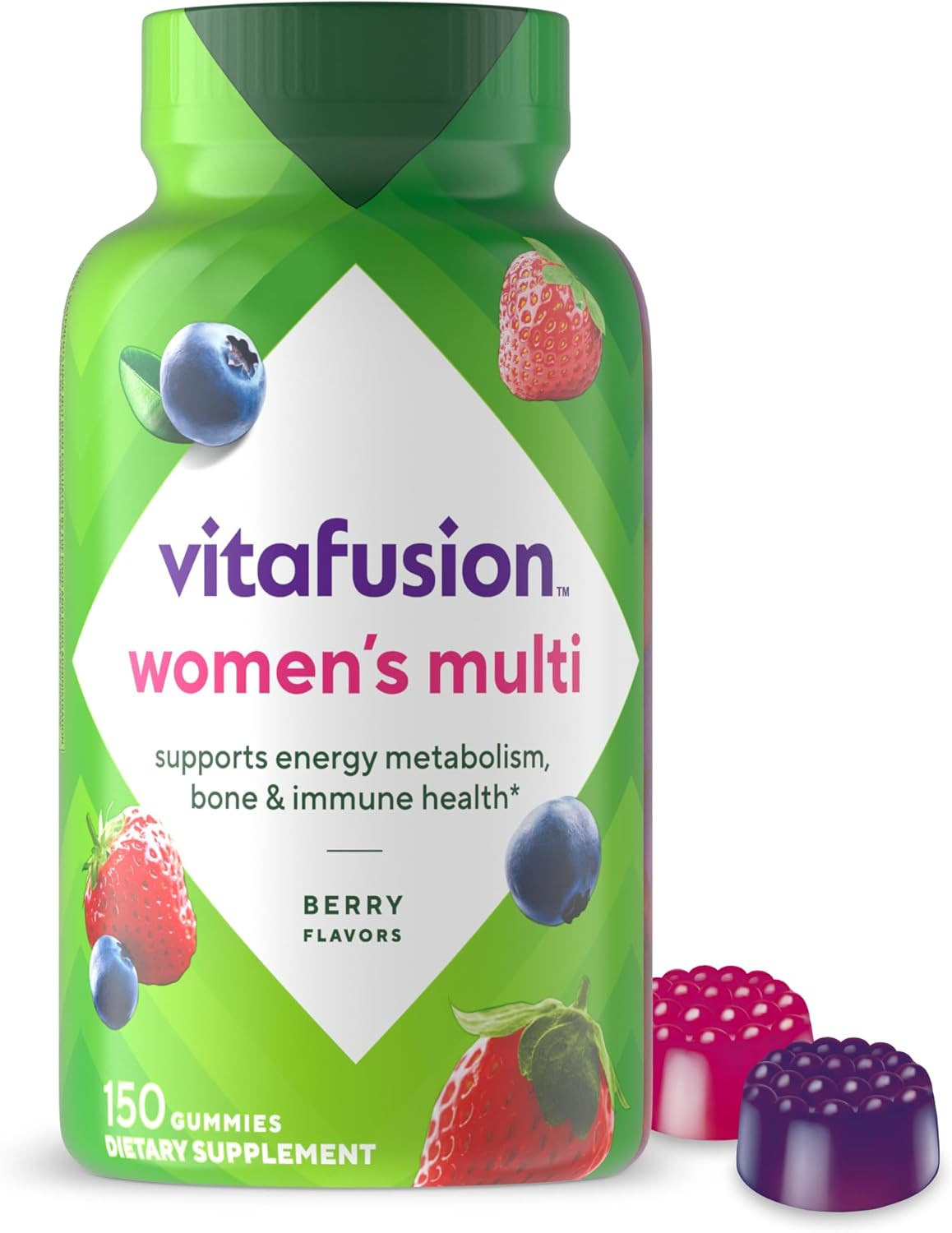 Vitafusion Womens Multivitamin Gummies, Berry Flavored Daily Vitamins for Women With Vitamins A,C... | Amazon (US)