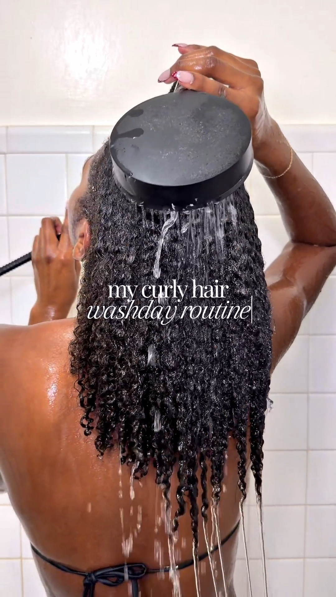 My nourishing curly hair wash day routine💘