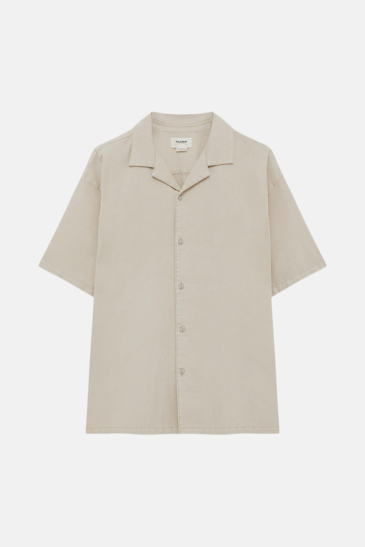 Basic oversize short sleeve shirt | PULL and BEAR UK