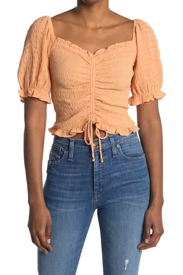 Cinch Puff Sleeve Top | Nordstrom Rack