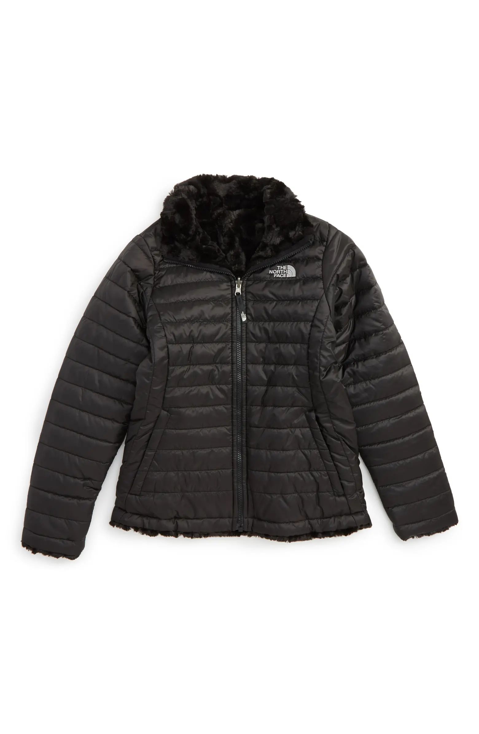 The North Face 'Mossbud Swirl' Reversible Water Repellent Jacket (Little Girls & Big Girls) | Nor... | Nordstrom