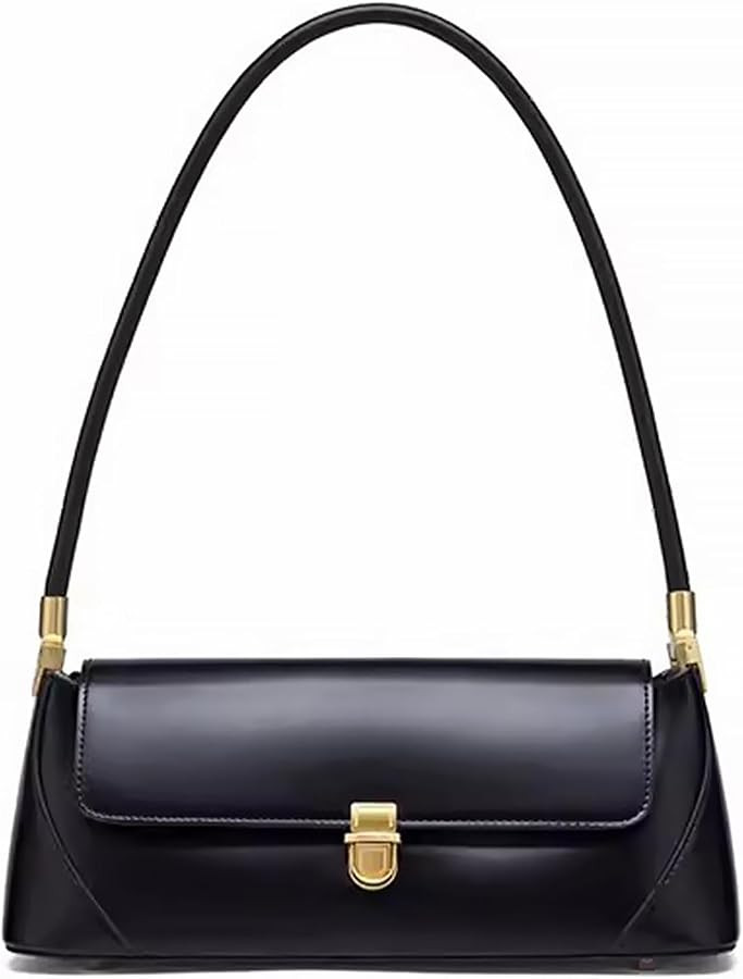 Small Shoulder Bag for Women Leather Mini Tote Handbag Purse with Buckle Closure | Amazon (CA)