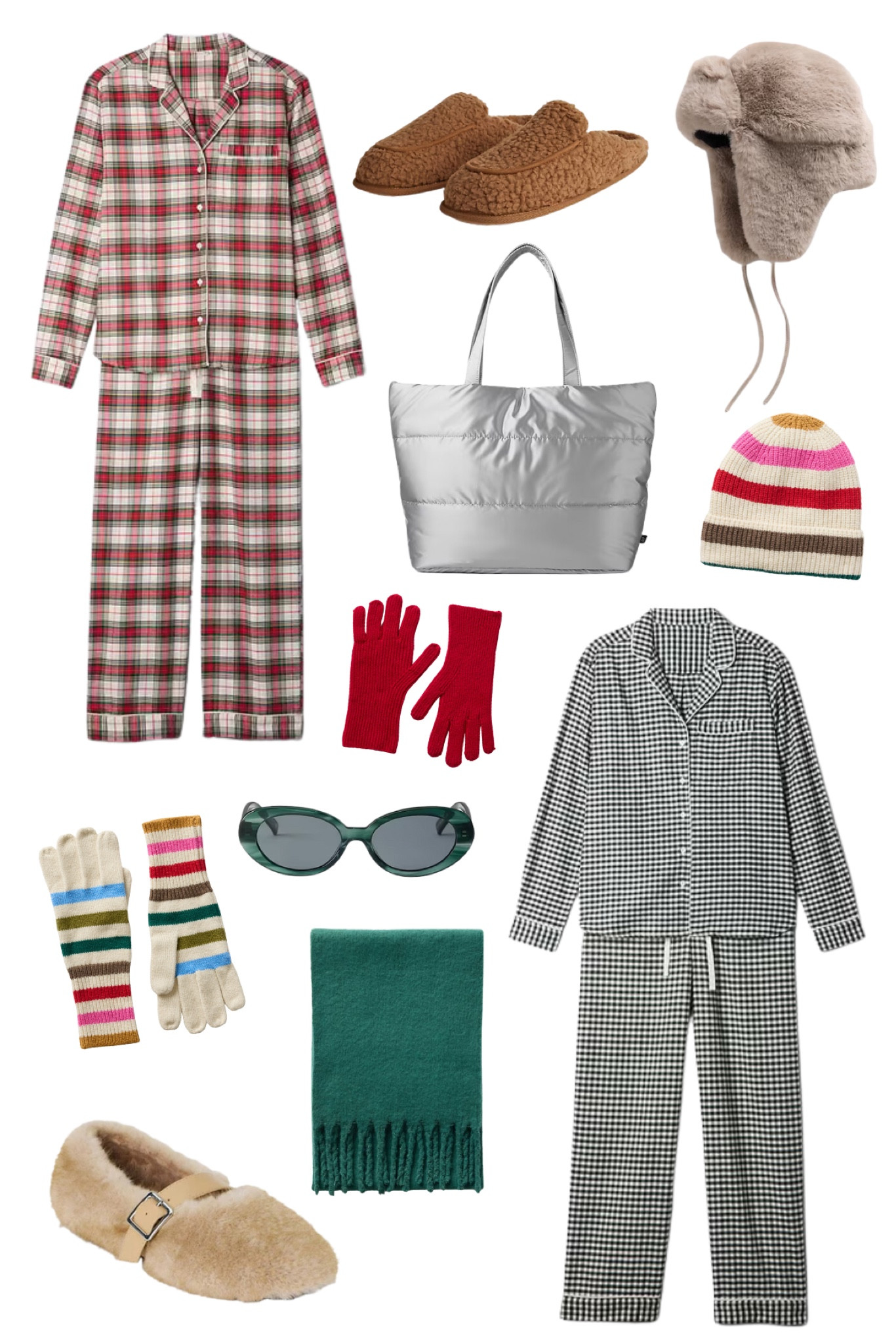 Holiday PJs + sweaters+ cold weather accessories ♥️🎄🎅🏻

pj sets, matching pj sets, flannel pjs, metallic tote bag, holiday loungewear 

#LTKSeasonal #LTKHoliday #LTKSaleAlert