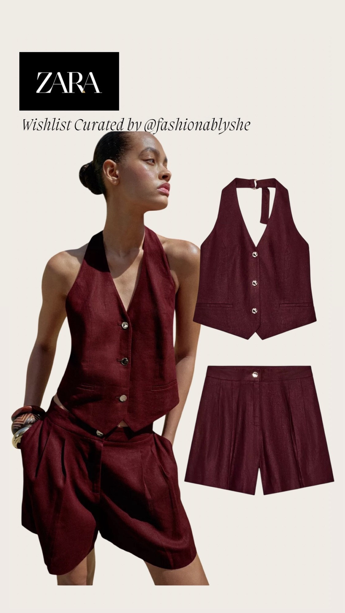 Zara linen vest and shorts 

#LTKdayinmylife #LTKOver40 #LTKmomlife