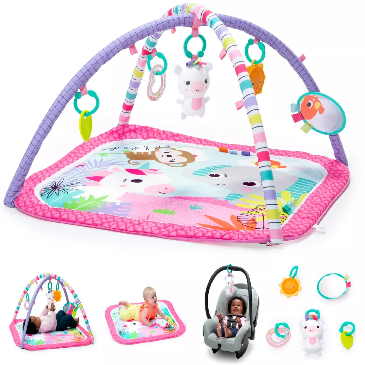 Bright Starts Unicorn Crew Baby Activity Gym | Target