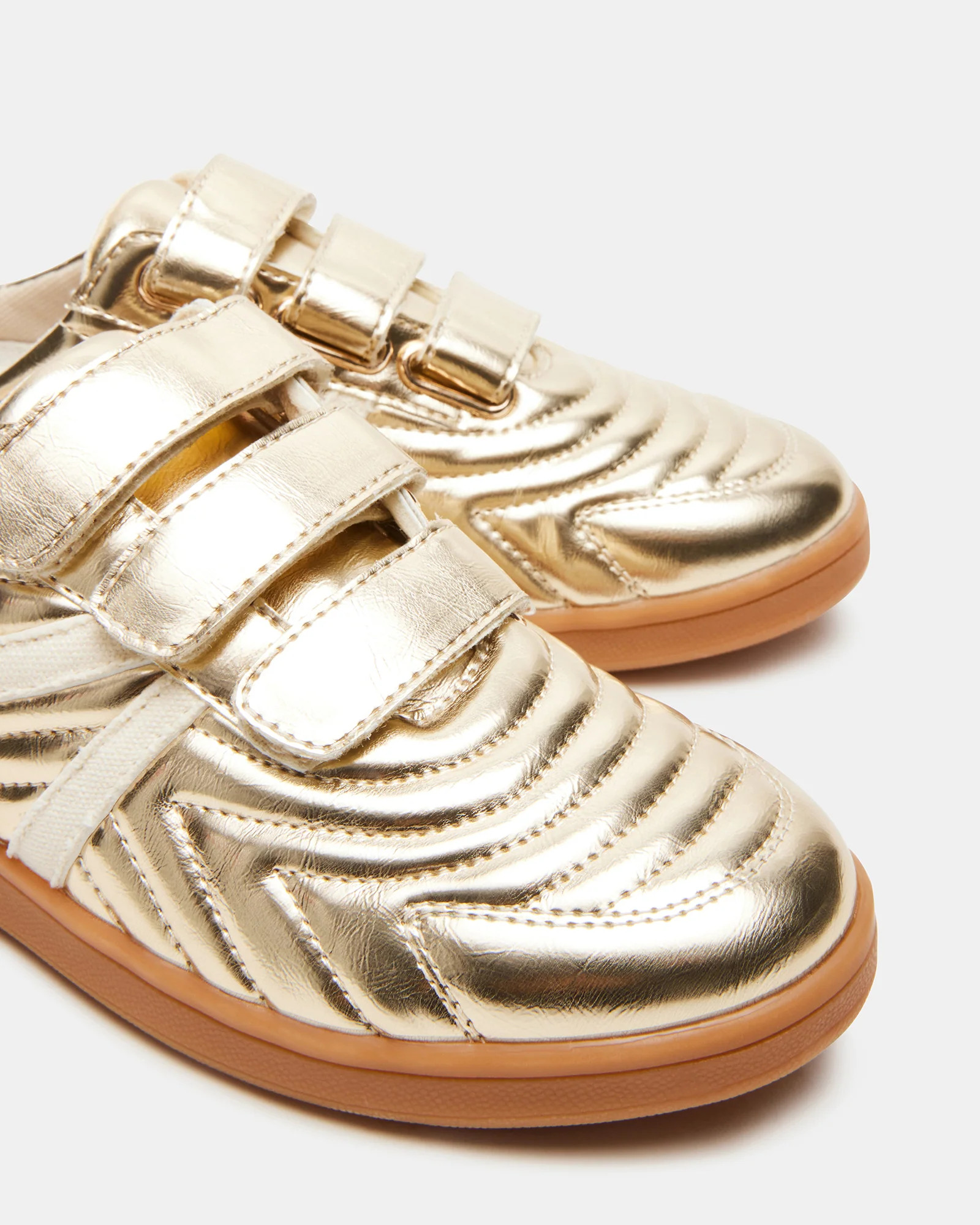 MAGIK Gold Slip-On Low-Top Velcro Mule Sneaker | Women's Sneakers | Steve Madden (US)