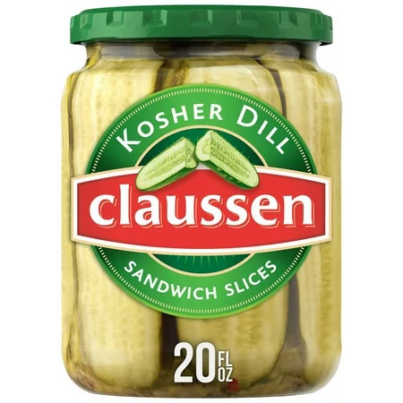 Claussen Kosher Dill Pickle Sandwich Slices, 20 fl. oz. Jar | Walmart (US)
