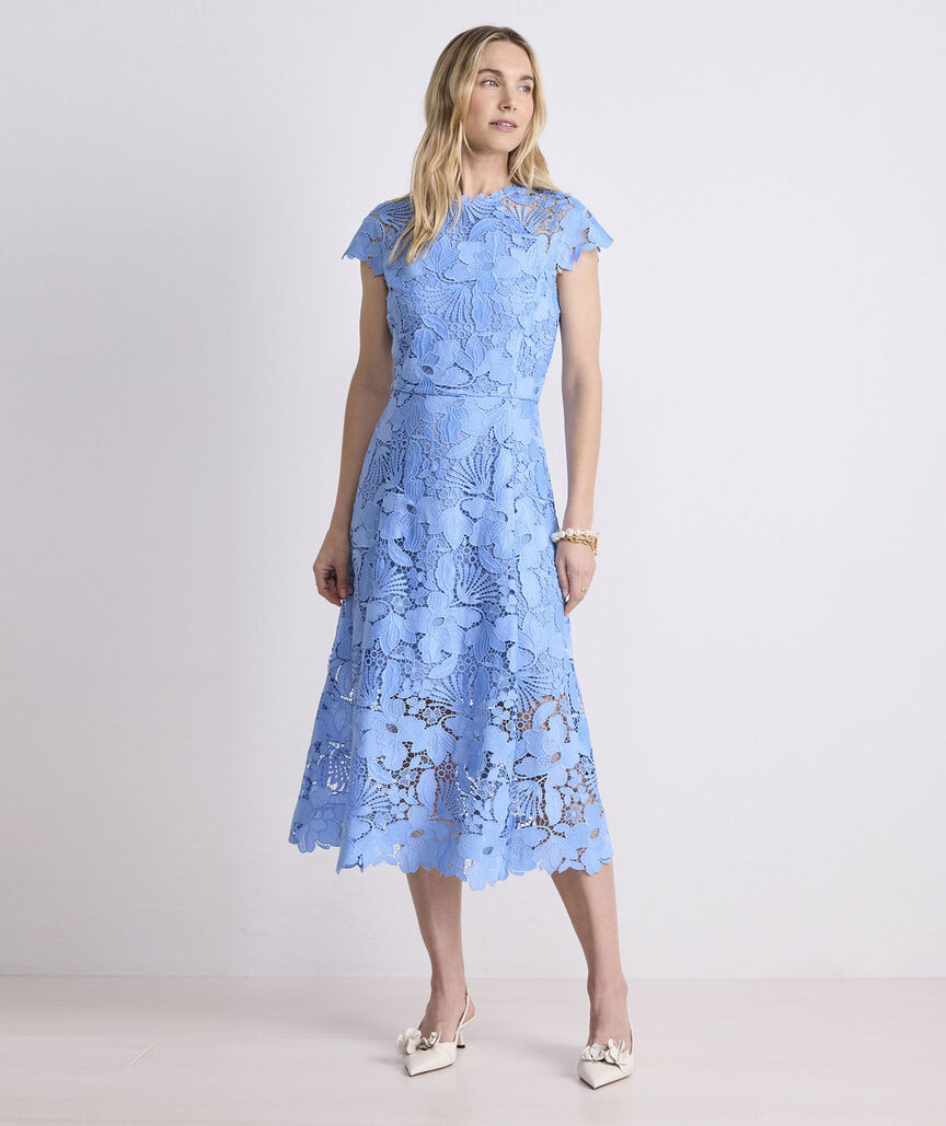 Kentucky Derby Women's Lace Midi Dress | vineyard vines