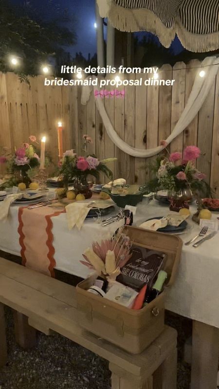 bridesmaid proposal dinner details 

#LTKhome #LTKwedding #LTKparties