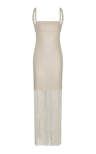 Mar Caribe Fringed Linen Maxi Dress | Moda Operandi (Global)