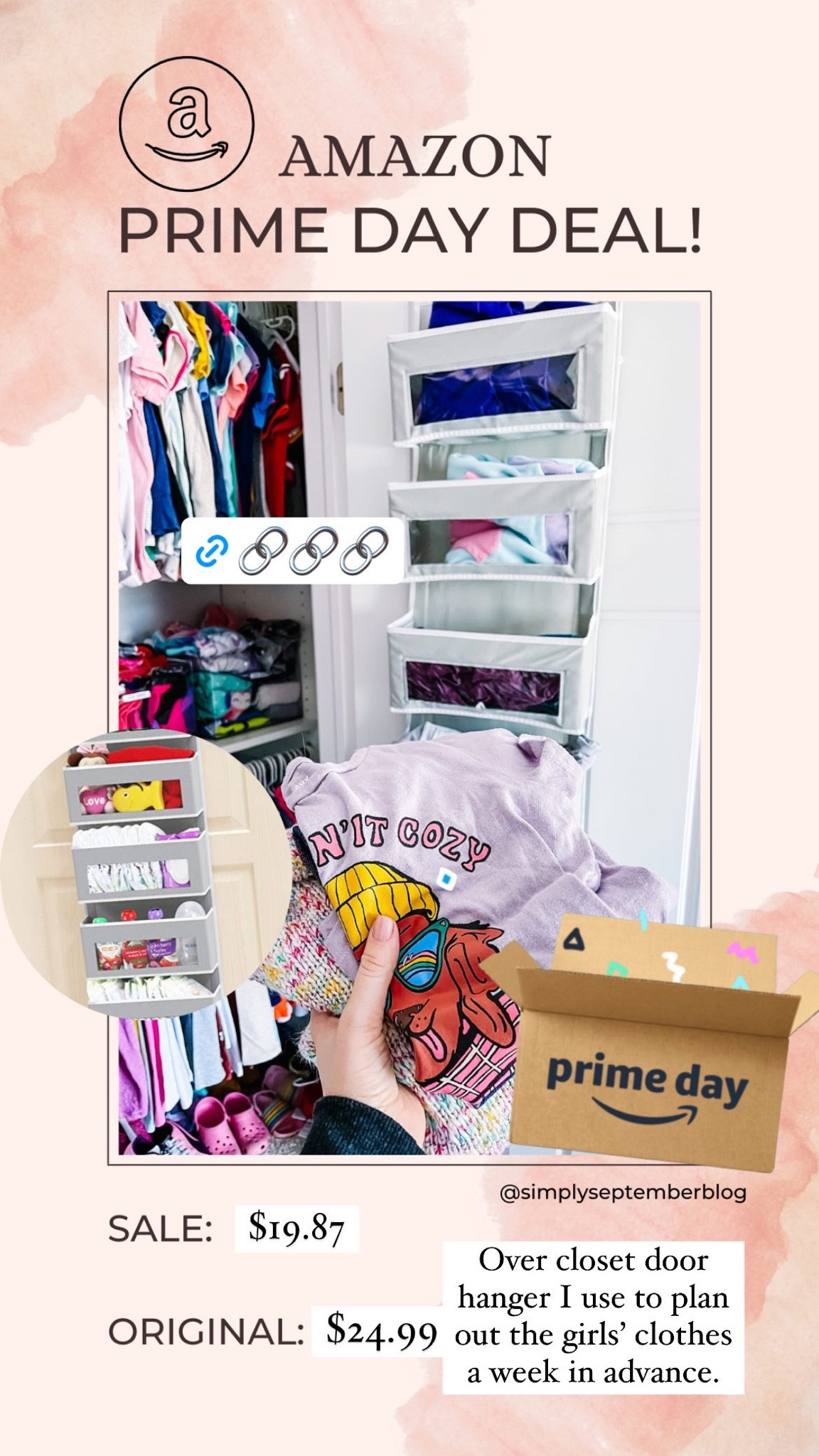 The perfect over the door closet organizer! Ideal for organizing and preparing kids outfits for the week ahead. Also perfect for shoes  

#LTKkids #LTKsalealert #LTKxPrimeDay