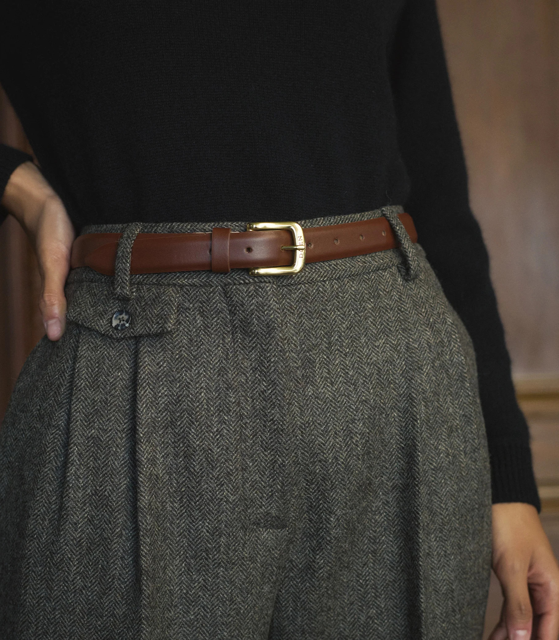 Colt Belt - Marrone Box Calf | DÔEN | DOEN