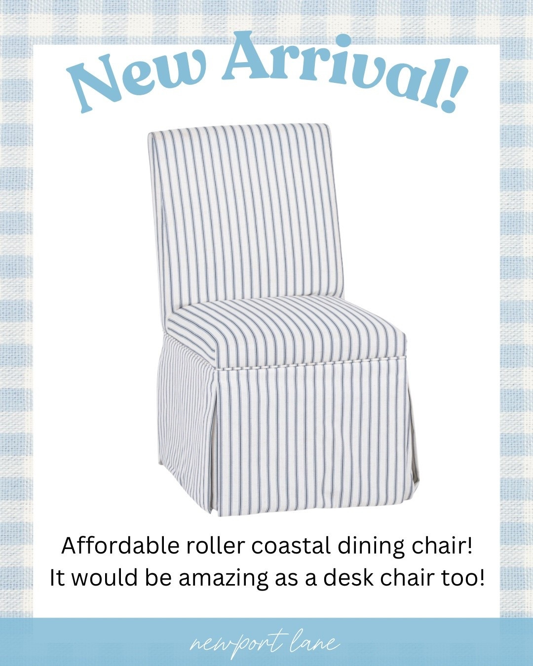 Stripes, coastal vibes, and the most functional roller style 🌿 These blue and white striped roller dining chairs are such a beautiful and unexpected coastal dining room find. Classic enough to feel timeless, relaxed enough to feel effortlessly coastal. If your dining room needs a refresh with some personality, these are it.



#LTKSaleAlert #LTKU #LTKHome