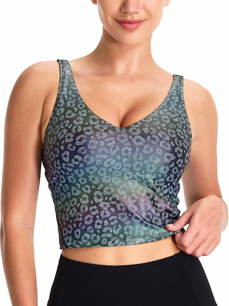THE GYM PEOPLE Women\u2019s Longline Sports Bra Wirefree Padded Medium Support Yoga Bras Gym Runn... | Amazon (US)