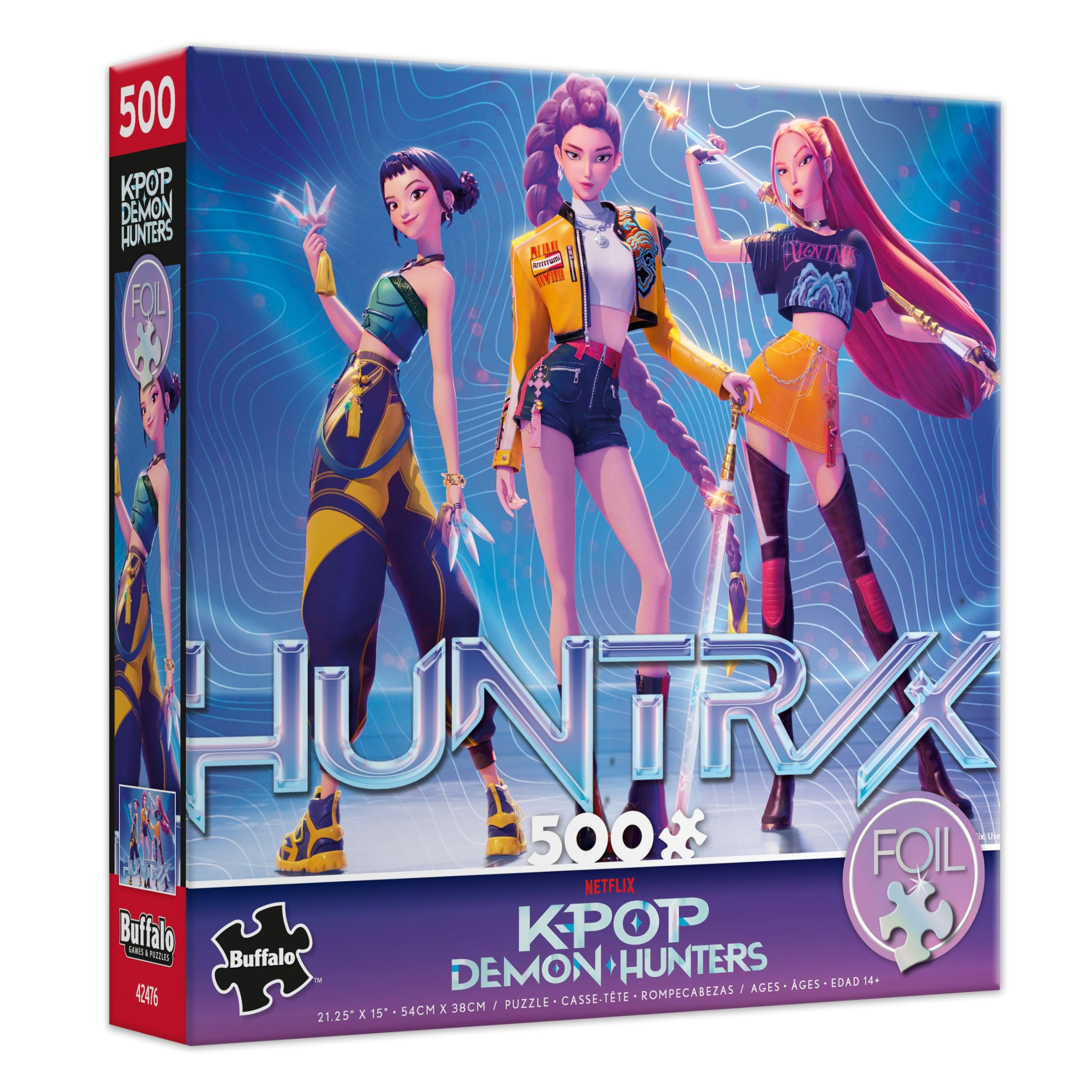 Buffalo Games – for The Fans 500 Piece Kpop Demon Hunters Foil Jigsaw Puzzle - Colorful Puzzles... | Amazon (US)