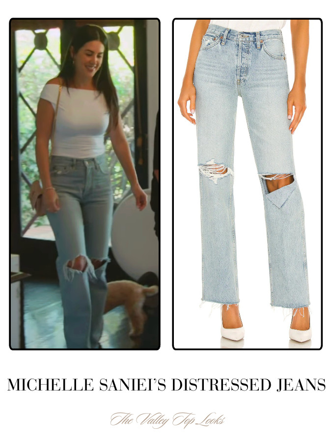 Michelle Saniei's Distressed Jeans 

 