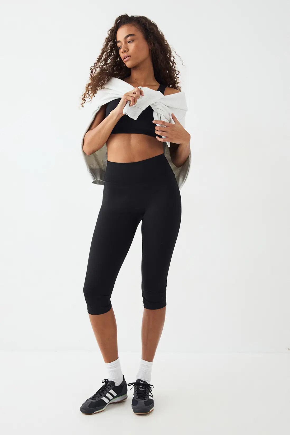 Black DSGN Studio Sculpt Capri Legging | Boohoo | Boohoo.com (UK & IE)