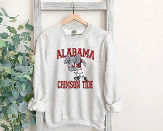 Crimson Tide Sweatshirt | Roll Tide Sweater | University  Football Team Sweater | Crimson Tide Fa... | Etsy (US)