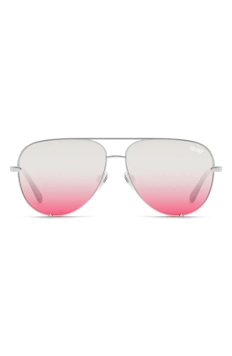 Quay Australia High Key 62mm Oversize Aviator Sunglasses | Nordstrom | Nordstrom