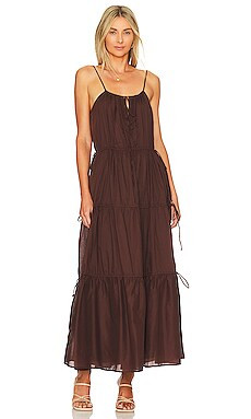 FAITHFULL THE BRAND Henri Maxi Dress in Truffle from Revolve.com | Revolve Clothing (Global)