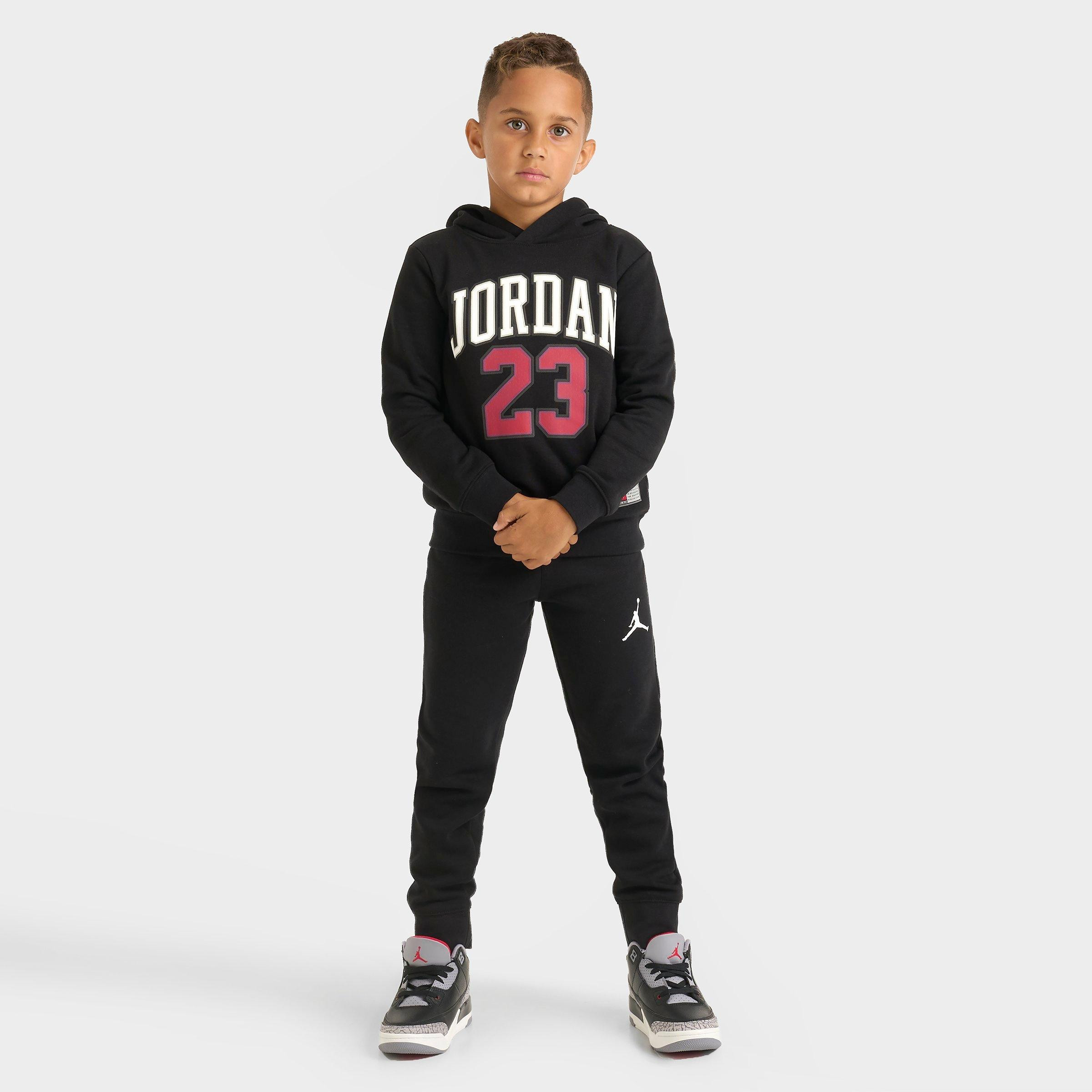 Little Kids' Jordan Jersey Hoodie and Jogger Pants Set | Finish Line (US)