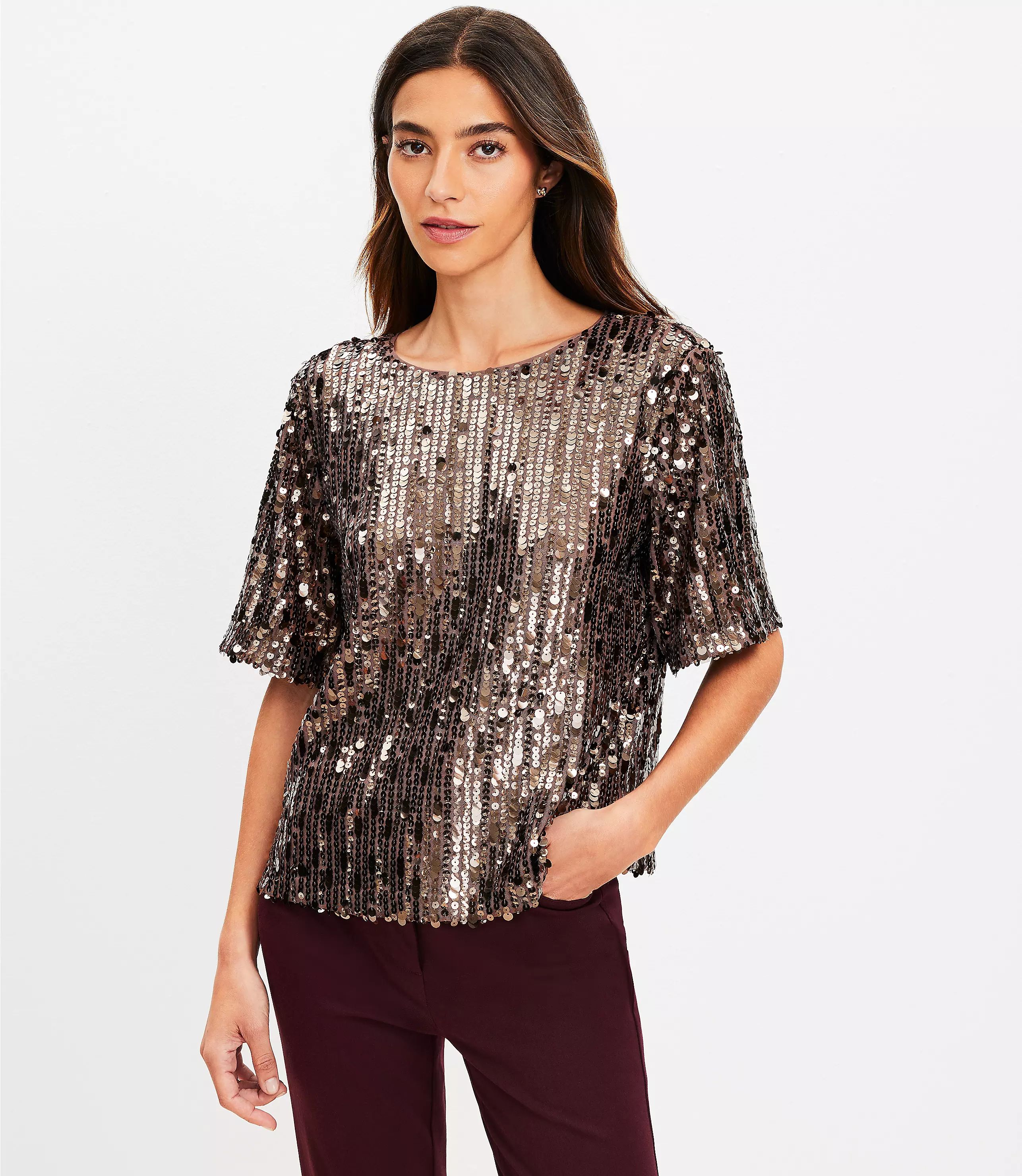 Sequin Top | LOFT