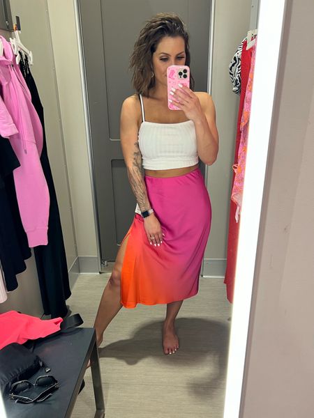 Love this ombré slip skirt. It’s stretchy at the waist. I’m wearing an XS and it fits or could do a small  

#LTKSeasonal #LTKFestival #LTKFindsUnder50