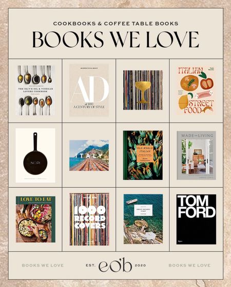 Cookbooks and coffee table books we love #books #coffeetablebook #cookbook 

#LTKhome