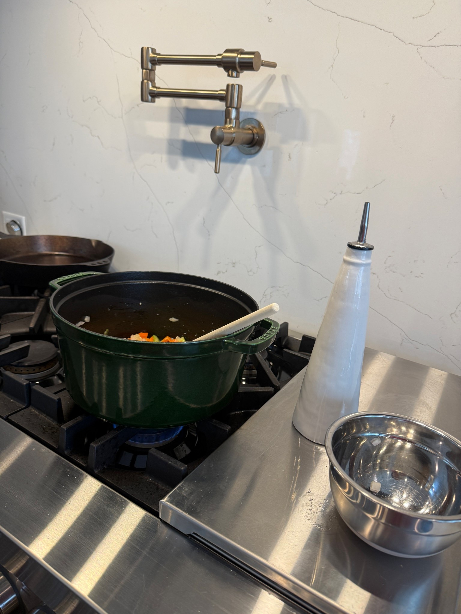 Sharing some of my kitchen favorites. This is the Staub Dutch Oven in the color Basil with Brass Knob.

#LTKGiftGuide #LTKmomlife #LTKHome