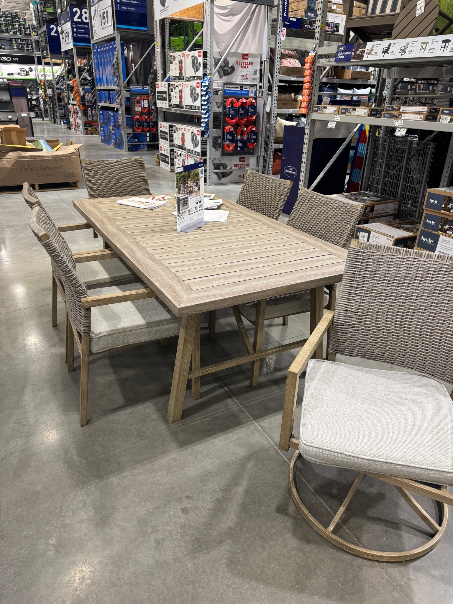 Loving with this dining table and these patio chairs! // outdoor patio set, patio dining set, patio furniture, patio chairs, outdoor dining set, outdoor rug, patio dining table, patio

#LTKSeasonal #LTKSaleAlert #LTKHome