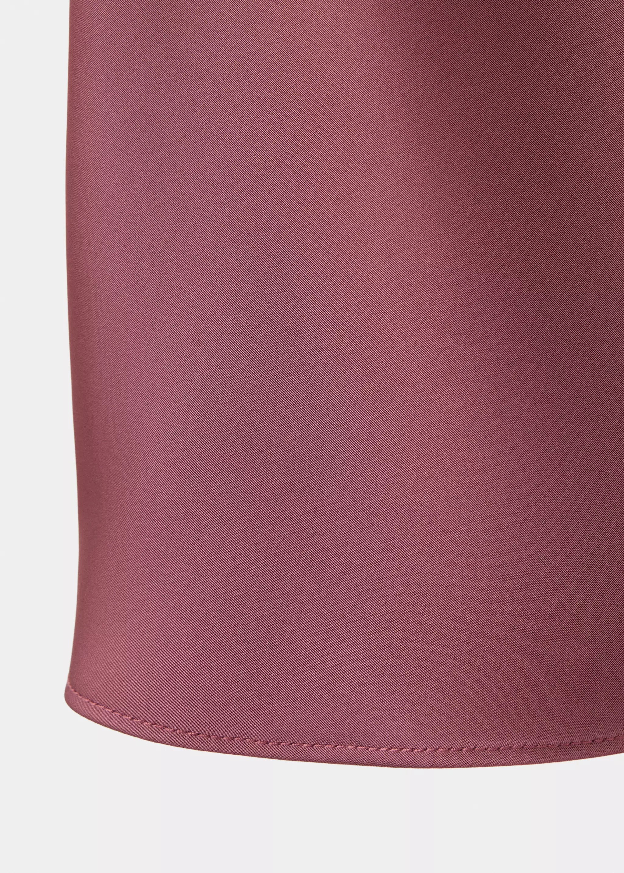 Draped neck satin top | MANGO (UK)