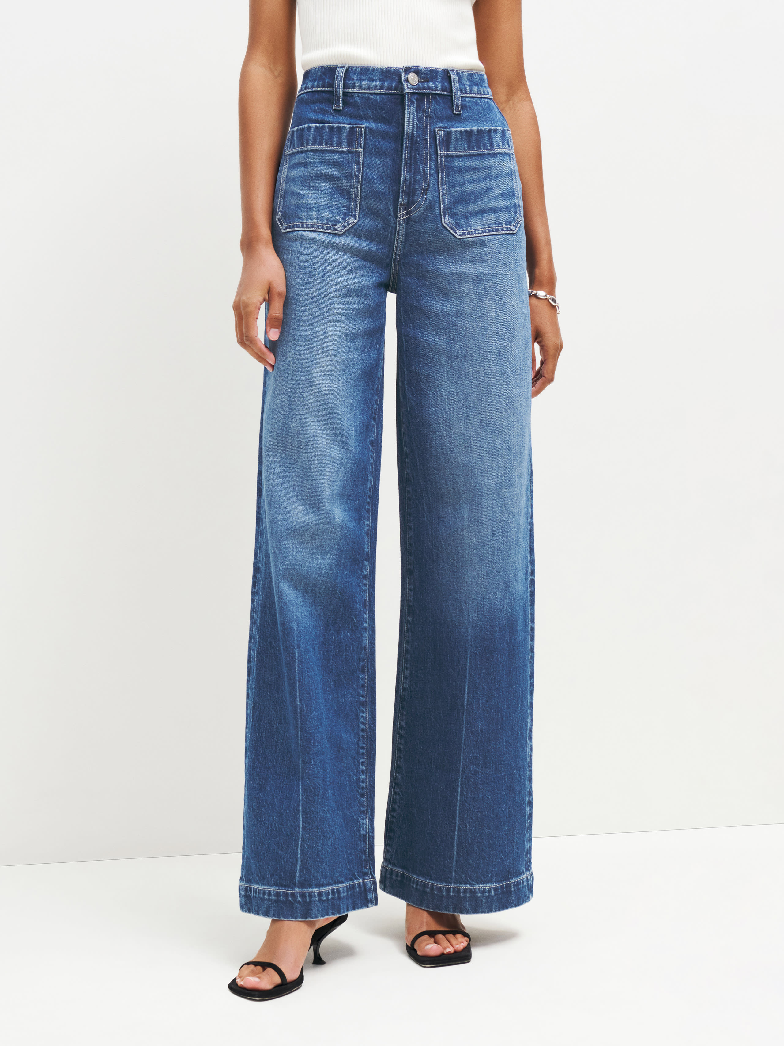 Janae Ultra High Rise Wide Leg Jeans | Reformation (Global)