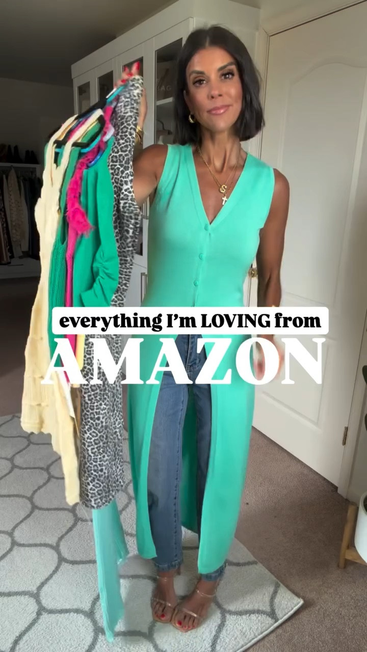 Everything I’m loving from Amazon! I’m 5’5 and in size small in all. Jeans and leopard jeans fit true to size. 

#LTKSeasonal