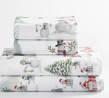Snowman Sheet Set | Pottery Barn (US)