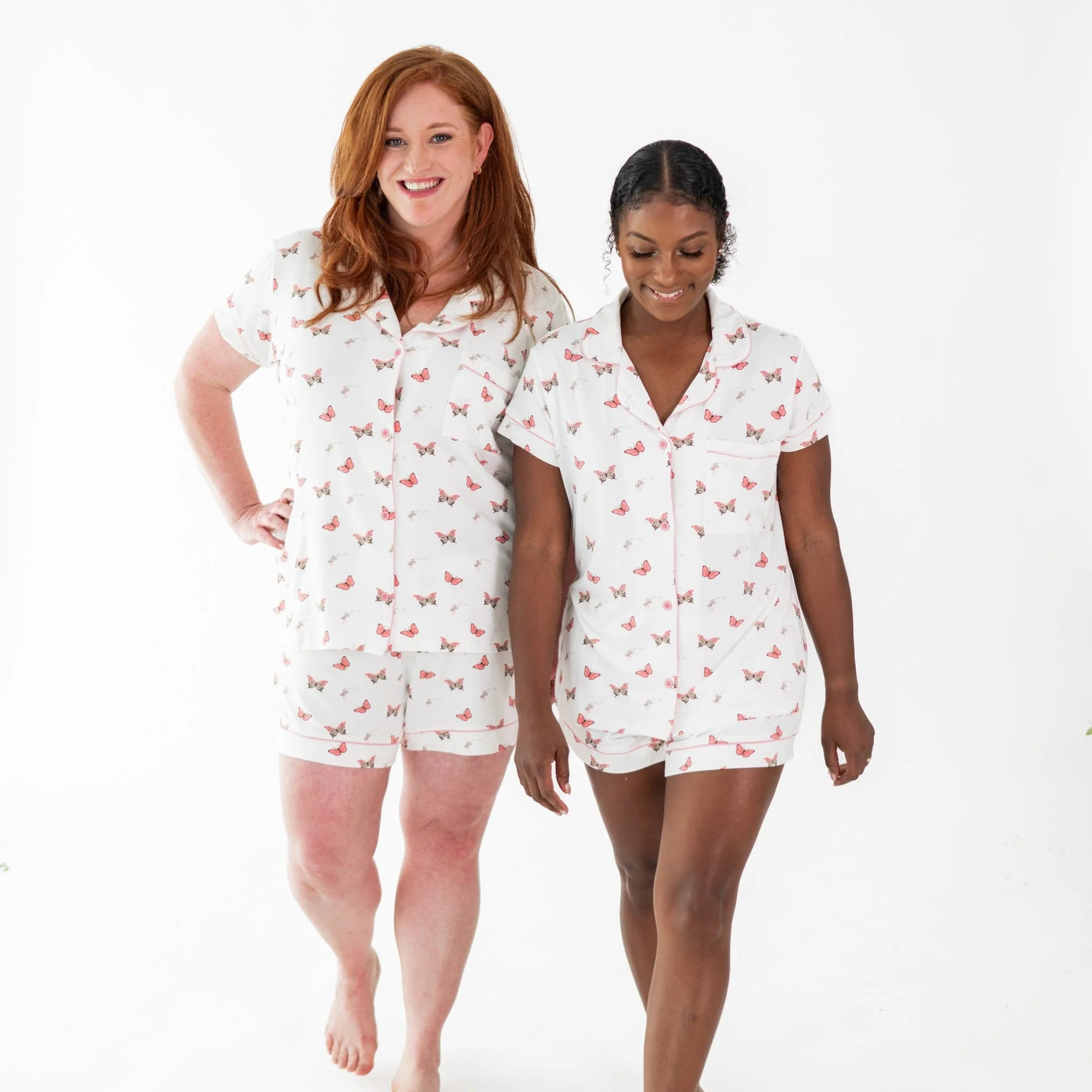 Women’s Short Sleeve Pajama Set in Butterfly | Kyte BABY