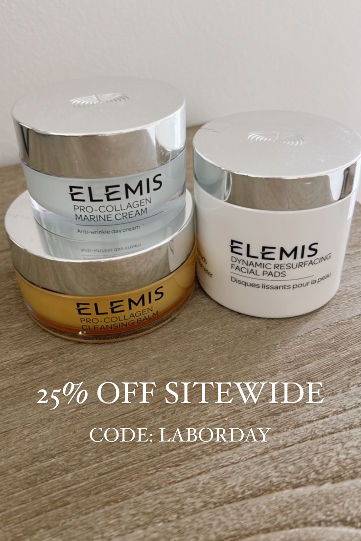 ELEMIS Labor Day Sale
25% off sitewide with code LABORDAY

skincare, resurfacing pads, cleansing balm, pro-collagen cream, elemis sale

#LTKbeauty #LTKsalealert