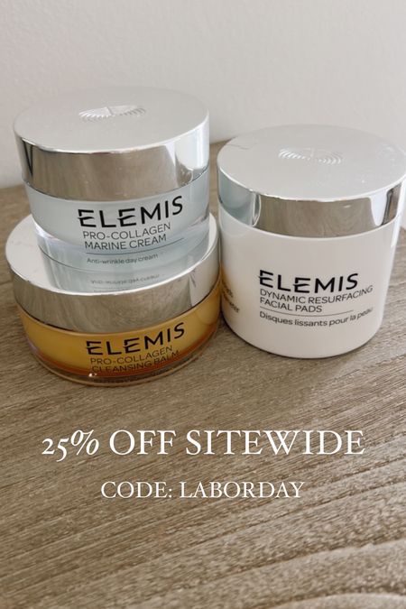 ELEMIS Labor Day Sale
25% off sitewide with code LABORDAY

skincare, resurfacing pads, cleansing balm, pro-collagen cream, elemis sale

#LTKbeauty #LTKsalealert
