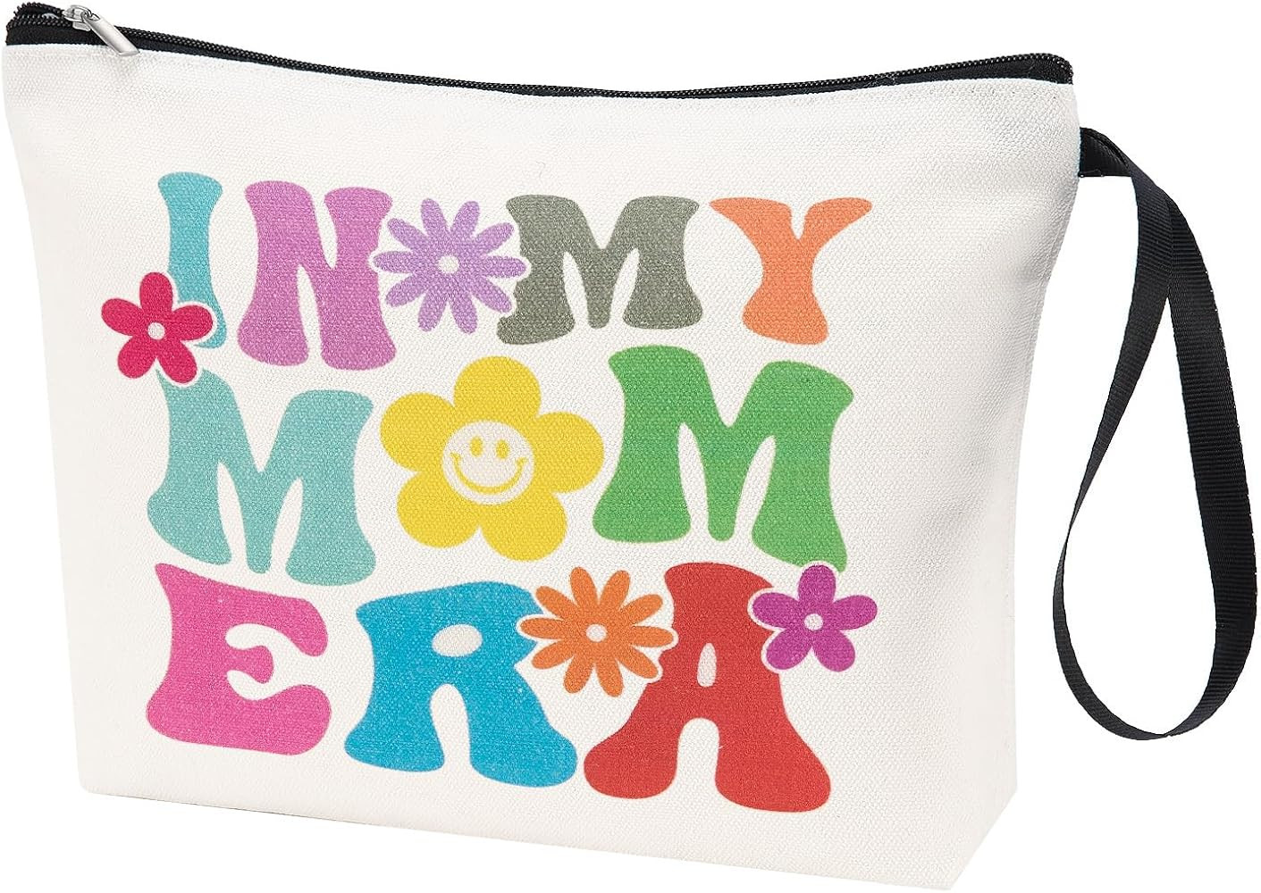 PARBEE Mom Makeup Bag In My Mom Era Cosmetic Bag Canvas Zipper Pouch Toiltery Case for Mother's D... | Amazon (US)